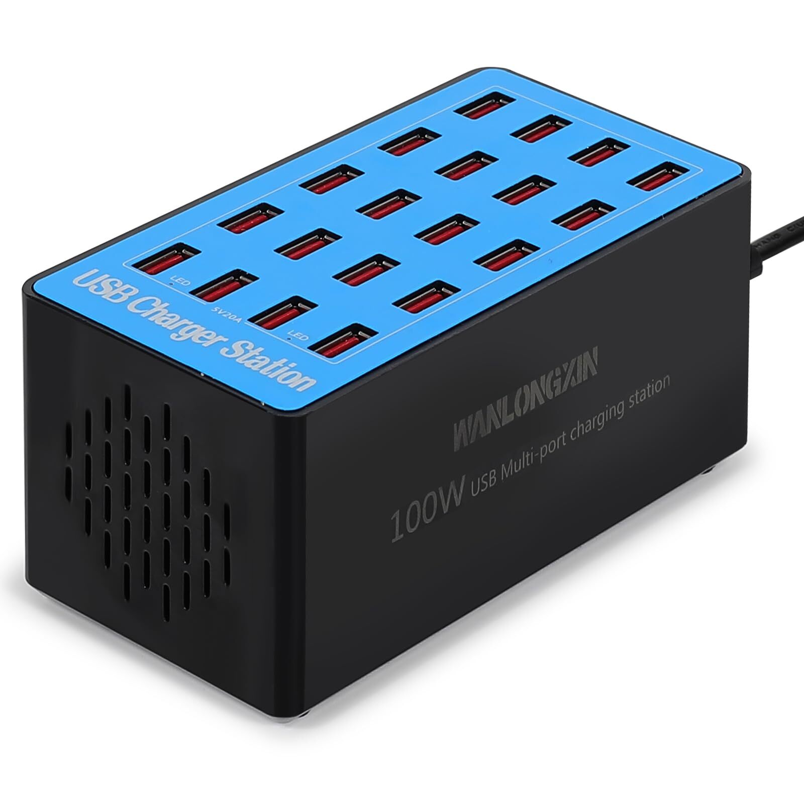 100W 20-Port Fast USB Charger Station for Multiple Devices-image