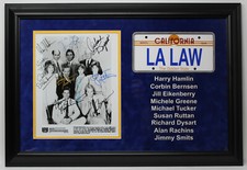 LA LAW CAST HAMLIN, BERSEN, EIKENBERRY, TUCKER  SIGNED CUSTOM FRAMED 9 SIGS  COA