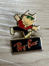 1988 Winter Olympics Calgary Canada Vintage RAY-BAN Olympic Hat PIN Mint