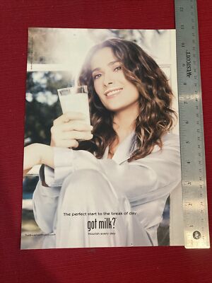 Salma Hayek for Got Milk? 2013 Print Ad
