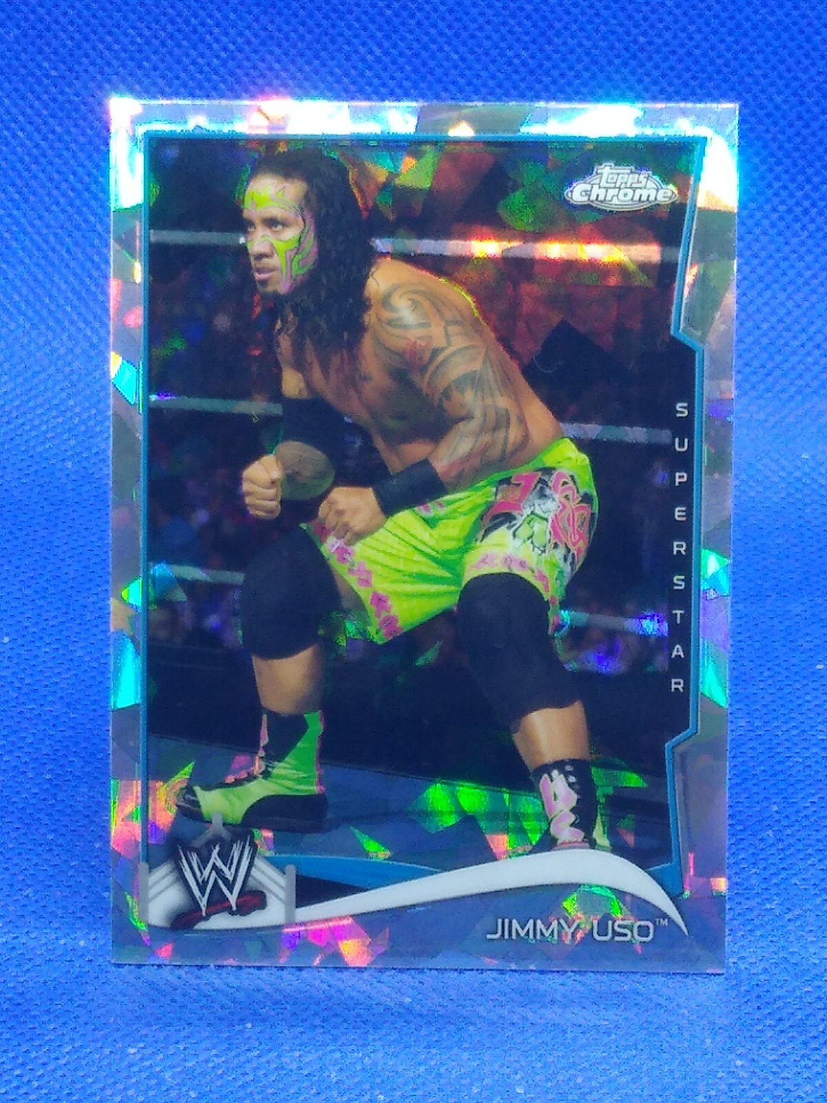 2014 Topps Chrome WWE Atomic Refractor Jimmy Uso #74