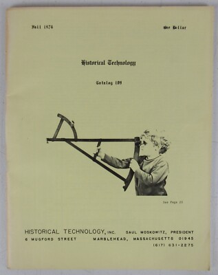 Historical Technology Catalog 109 Saul Moskowitz Instrument Engineering 1974 WT3
