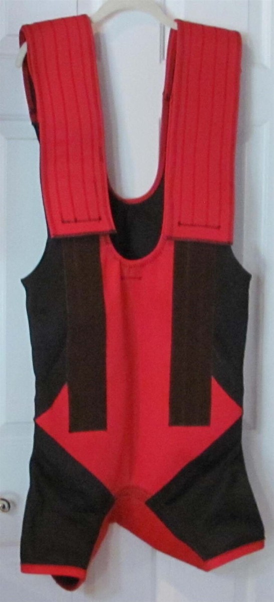 Titan 2-Ply Velocity Deadlift Suit Size 38 Red & Black Sumo Style