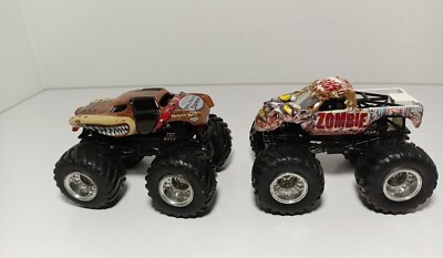 Lot of 2 Monster Jam Monster Truck MONSTER MUTT & Zombie 1/64