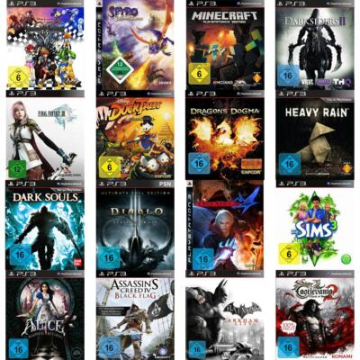 Playstation 3 PS3 Spiele Auswahl - Minecraft - Dark Souls - Spiderman - Batman