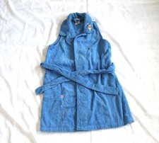 Vintage Women  s The Disney Store Blue Bathrobe Winnie The Pooh Sleeveless XS/S