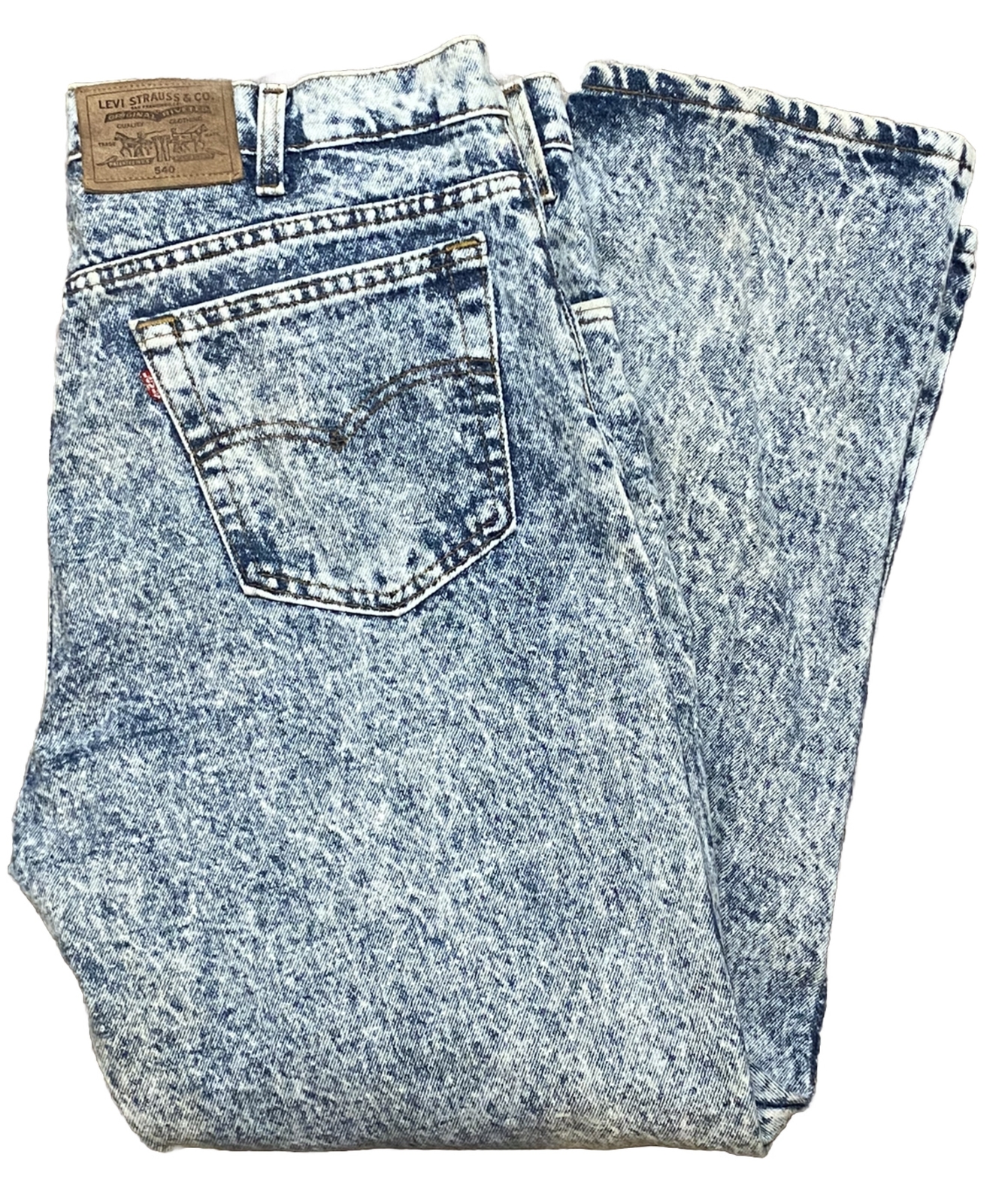 Vintage Levi's 540 Blue Men's Jeans 36x29 Relaxed Acid Wash Denim