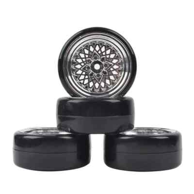 Hp Car Rims 4Pcs Tires Car Wheels Rim 12mm Hex For HPI HSP 1:10 RC On Road Drift ...