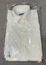 VAN HEUSEN Women's Long Sleeve Button Up Shirt Non Iron Size XS(0-2)