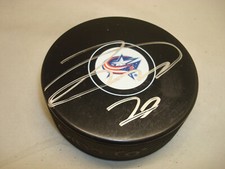 Josh Anderson Signed Columbus Blue Jackets Hockey Puck Autographed 1A