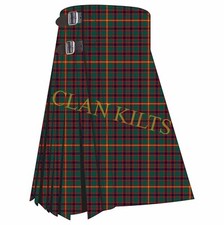 Clan Hall 8-yard Scottish Handmade Traditional Tartan Kilt For Men Highland Kilt