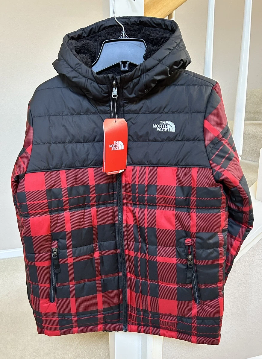 NEW THE NORTH FACE BOYS REVERSIBLE MOUNT CHIMBORAZO PUFFER JACKET Size L 14 16