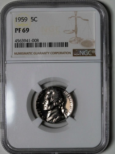 1959 NGC PF69 Proof Jefferson Nickel Item#P14298