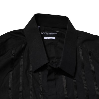 Chemise Formelle Dolce & Gabbana Homme - Noire, Coton, Taille XL (42 US), Neuf Avec étiquettes