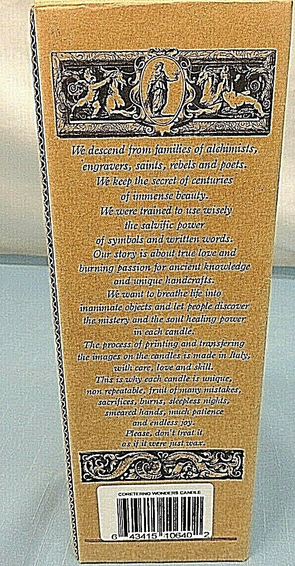 CORETERNO VISIONARY CANDLE, NO. 14, WONDERS, HANDMADE, ITALY | eBay