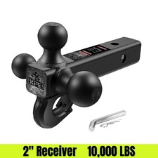 2 Receiver Trailer Hitch Tri Ball Mount 1-78 2 2-516 Ball Truck Hitch