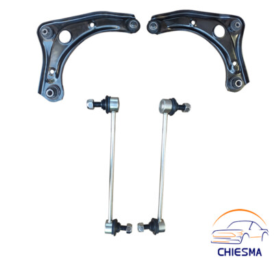 4Pcs Front Lower Control Arms Ball Joint Swaybar Tierod For Nissan Versa K621576