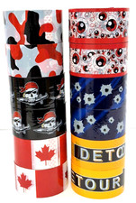 Lot OF 12 Phat 2"x30 Yds Hockey Shin Guard Tape-Pirate Variety Pack