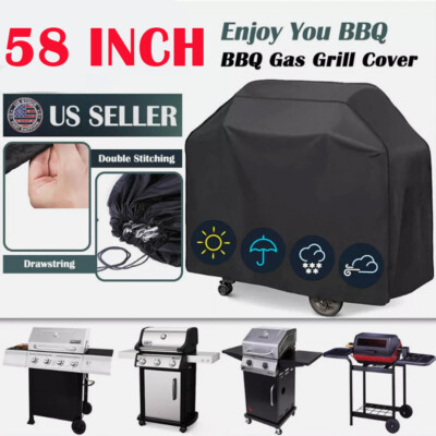 Grill Cover 58 Inches Waterproof Protector for Weber Char-Broil Nexgrill Kenmore