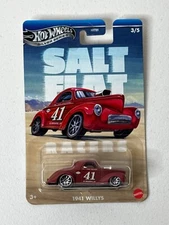 Hot Wheels Car 1941 Willys HW Salt Flat Racers Toy Cars Kids Silver Series 2025