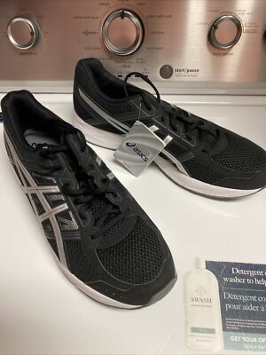 Asics Gel Contend 4 Mens SZ 12.5 Running Shoes Black & White EUC  READ  SHOE 4 ASICS Gel-Contend 4  main image 3