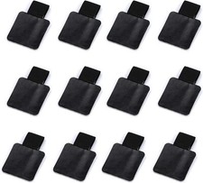 Pen Loop Holder Set, 12 Pack Self-Adhesive Pencil Holder Elastic 12 Black