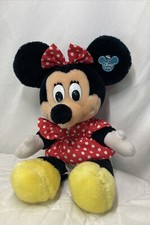 Vintage Disneyland Walt Disney World Minnie Mouse Plush Polka Dot Dress Toy 10