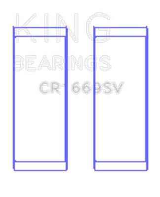 King Engine Bearings CR1669SV CONNECTING ROD BEARING SET For VW AZV, CFAC,AWX SP