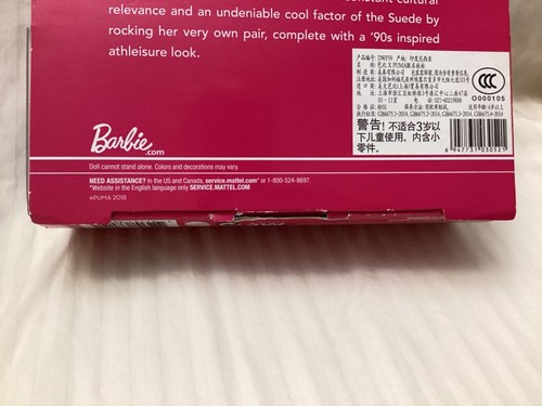 Barbie: PUMA Caucasian blonde / 2018 50th Anniversary Signature label / NRFB - Picture 8 of 13