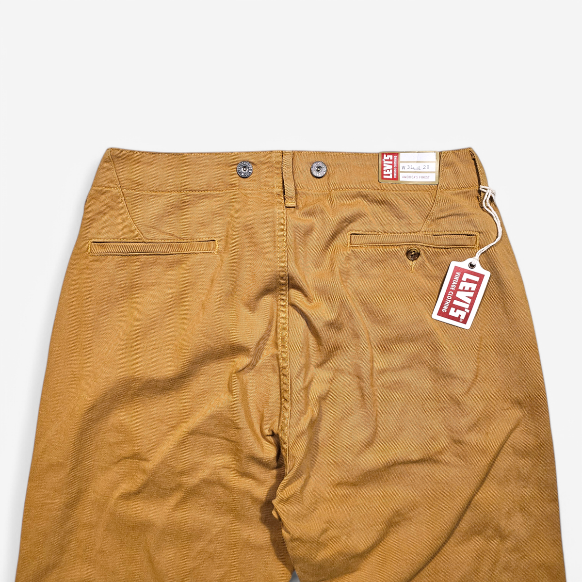 NWT LVC Levi's Vintage Clothing 1920's Born Brown Chinos