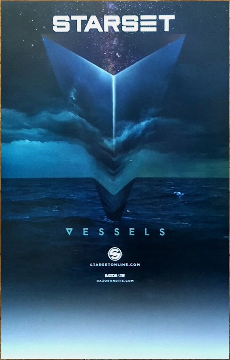 STARSET Vessels Ltd Ed New RARE Tour Poster +BONUS Band Sticker