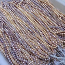 Loose Beads Freshwater Pearl Jewelry Women Necklace Fashion Gifts Handmade DIY