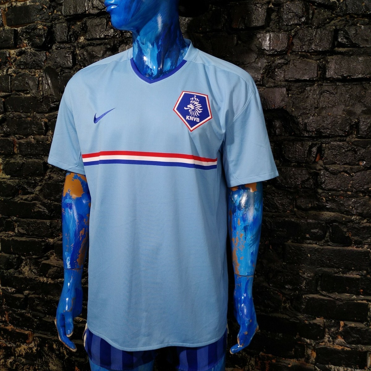ウェア Netherlands 1996/97  Soccer Uniform Netherlands KNVB 1996 1997 Home Sz L Nederland Holland shirt