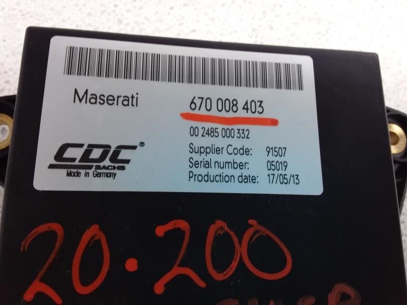 Maserati Quattroporte 2014 Air suspension module P/N 670008403