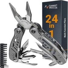 VEVOR 24-In-1 Multitool Pliers Multi Tool with Safety Locking and Pocket Sheath