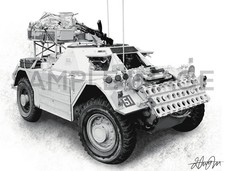 Daimler Ferret Armoured Car,  Limited Edition Print