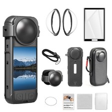 Accessory Kit for Insta 360 X4(No Fit for X4 AIR)- Lens Guards, Silicone Case...