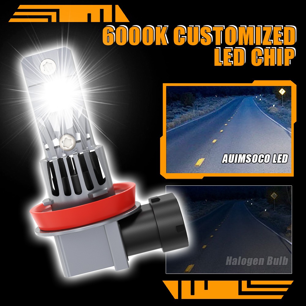 For Aston Martin V12 Vantage Base 6.0L 2010-17 LED Headlight Kit H9 H11 Bulbs 4x