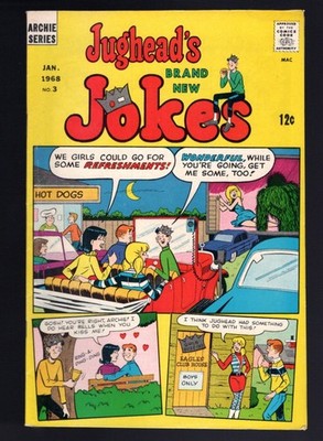 Jughead's Jokes #2, 3, 7, 8 - Li'l Jinx! ETHEL Pin-Up! Sexy Betty! 1967 Archie