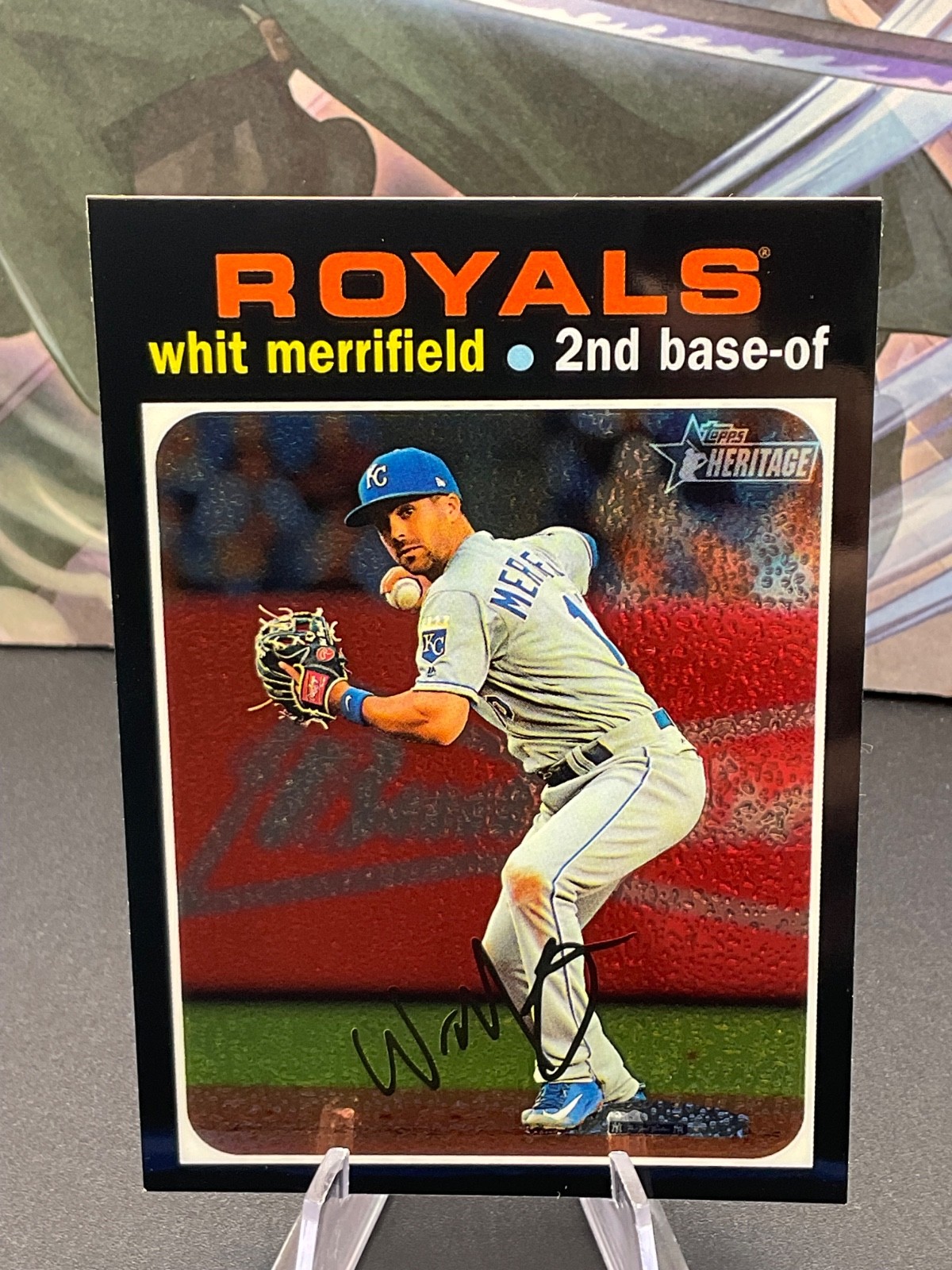 2020 Topps Heritage Chrome /999 Whit Merrifield #THC-118
