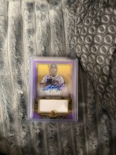 2022 TOPPS TRIPLE THREADS JERSEY PATCH AUTO RANDY AROZARENA PURPLE #D  /75 SSP