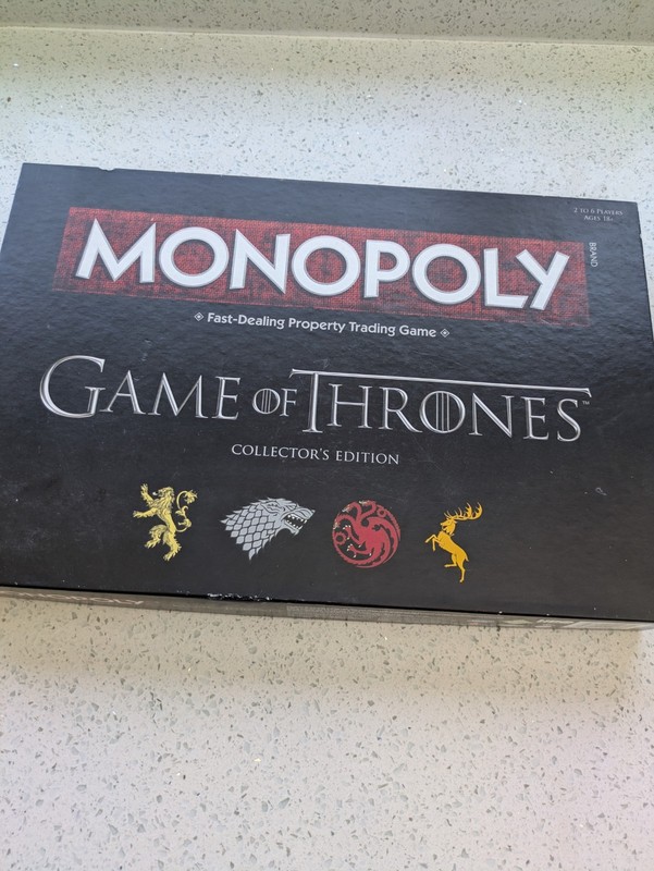 Monopoly Game Of Thrones New & Sealed Board Game Collector's Edition Hasbro 2016
