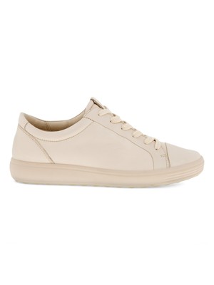 ECCO Womens Beige Comfort Mono 2.0 Round Toe Leather Sneakers Shoes 4.5 M