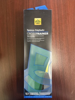 Spenco Polysorb Cross Trainer Insoles (1 Pair) US Women s Size 5-6