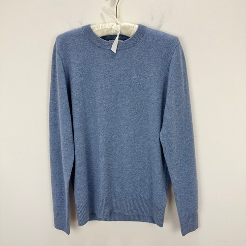 NEW J.Crew Crewcuts Kids Cashmere Crewneck Sweater Heather Blue Boys XXL 14-15 - Picture 2 of 12