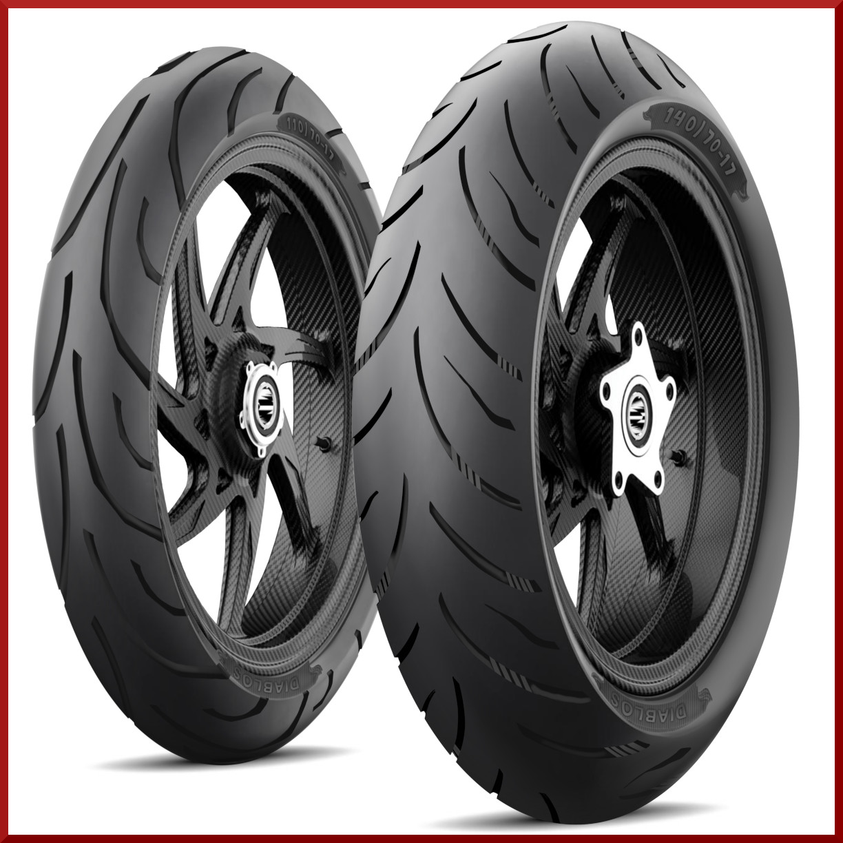 Roadmax Diablo 140-70-17 + 110/70-17  (75H) Motorcycle Tire 