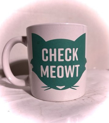 Royal Norfolk CHECK MEOWT Kitty Cat Coffee Tea Mug Cup