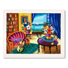 Shlomo Alter (1936-2021), "Cello" Hand Signed Limited Edition Serigraph on Paper