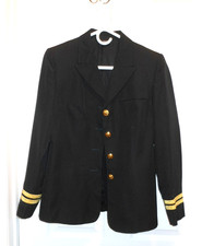 U.S. Navy Jacket Women's 10 MR Misses Service Dress Black Formal Polyester Coat