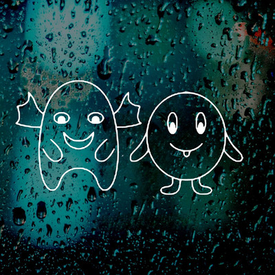 2 Pack Cute Monster Vinyl Decal Set Halloween Stickers Car Window Laptop Decor